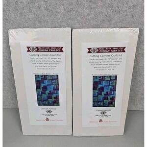 2 Jordan Fabrics Quilt Kits 24 10" Squares 36" X 54" Kaufman Bali Batiks Niagra